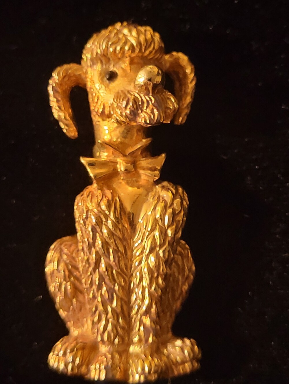 Vintage Signed Marcel Boucher Poodle Brooch Pin 7702P Figural 1960s Dog